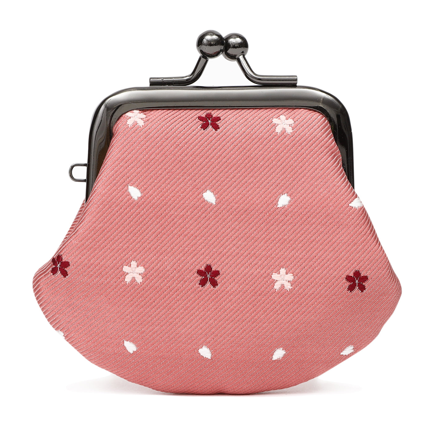 【新品未使用】ecrin coin bag pink Clasp Coin Purse Nishijin Kyoto Jacquard Woven Silk 15. Sakura S