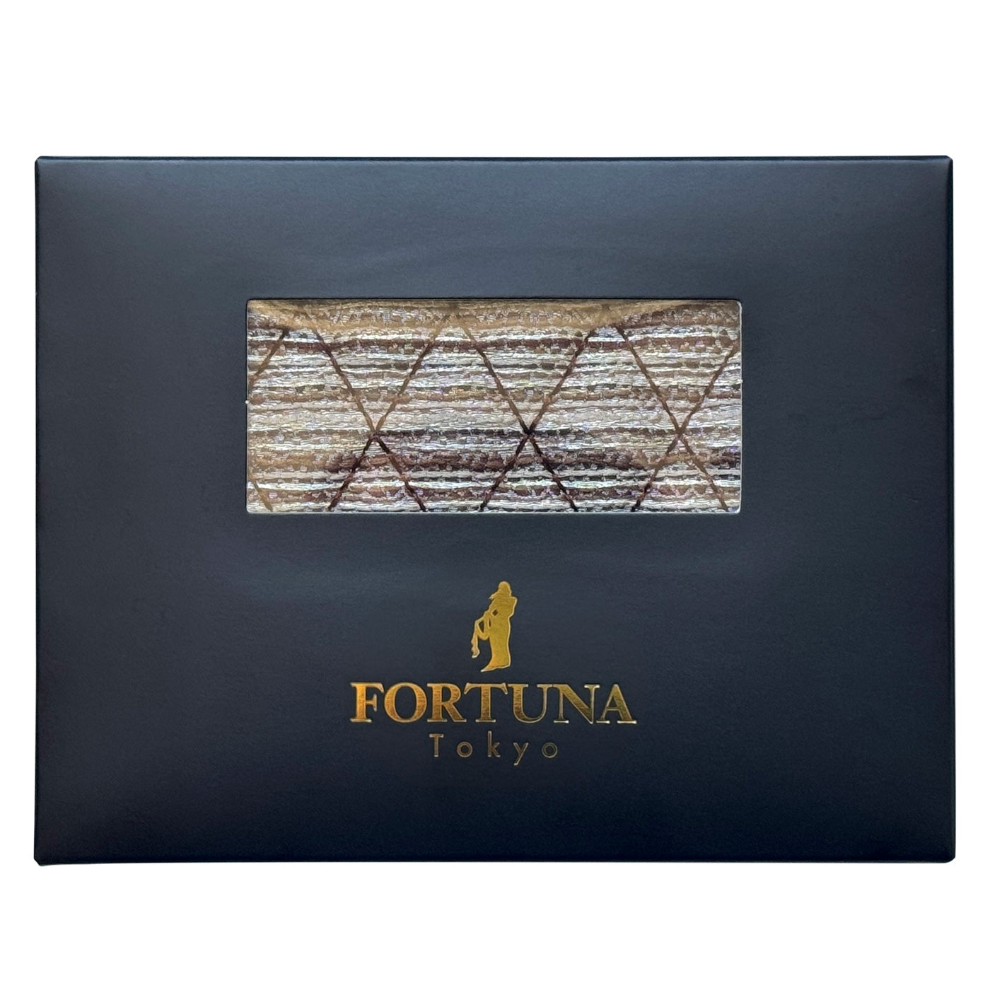 Chain bag Kyoto woven textile Ladies shoulder Matelasse mini bag, coin purse with key chain FORTUNA Tokyo