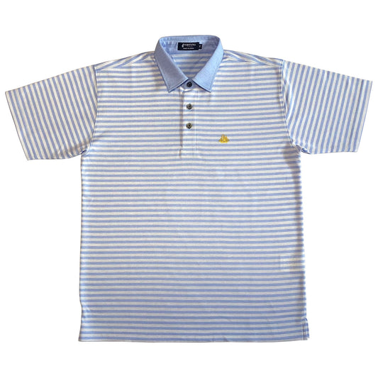 Men's polo shirt short sleeve 04. Adventure Yacht embroidery Made in Japan FORTUNA Tokyo