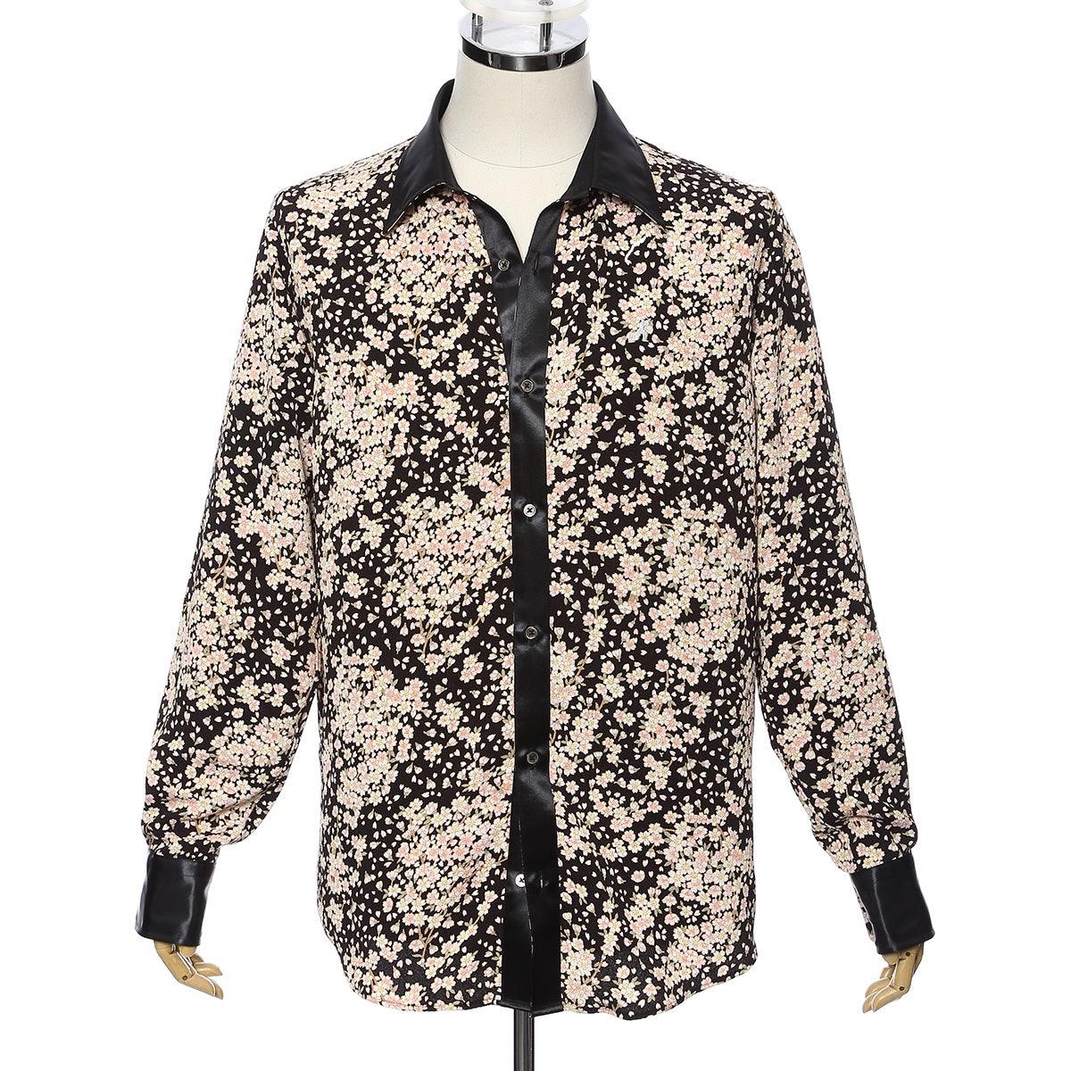 Men’s Unisex Sakura Crepe Dress Shirt Long Sleeve -16. Samurai Cherry Blossoms Pattern Made in Japan Men’s Unisex Sakura Crepe Dress Shirt Long Sleeve -16. Samurai Cherry Blossoms Pattern Made in Japan