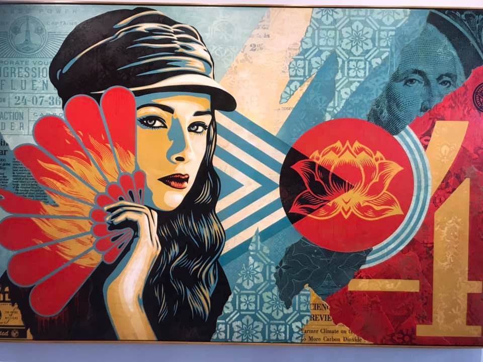 I went to Brooklyn to see the work of several people, including Shepard Fairey