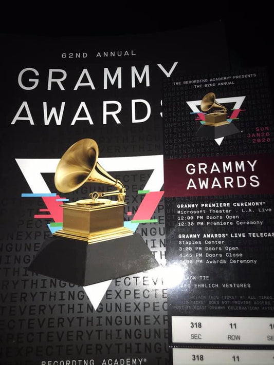 I went to the Grammy Awards in the US. Congratulations to Billie Eilish!