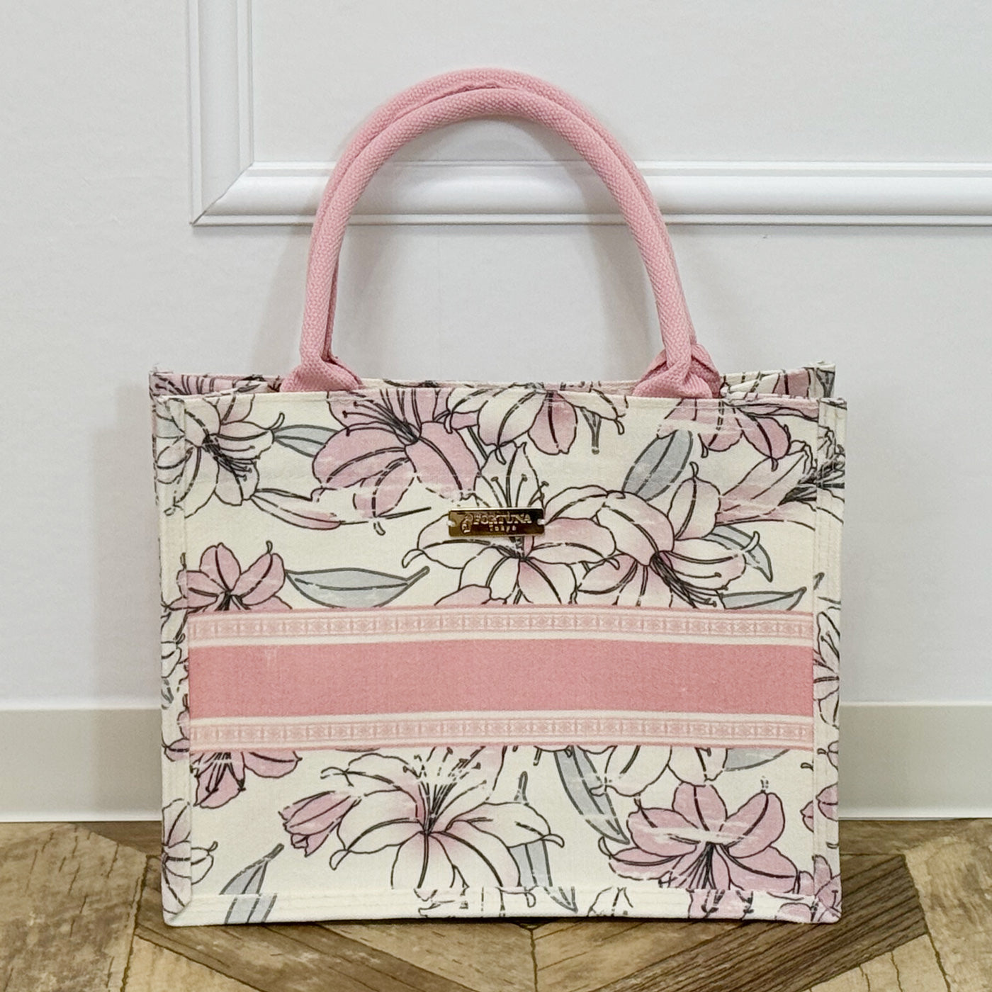 Canvas Bag Lily Shabby Chic Handbag FORTUNA Tokyo