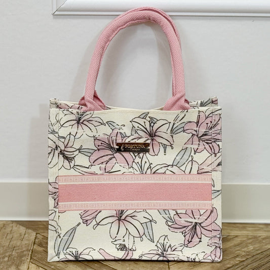 Canvas Bag Lily Shabby Chic Handbag FORTUNA Tokyo