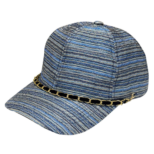 Kyoto Woven Cap – Striped Jacquard with Chain FORTUNA Tokyo