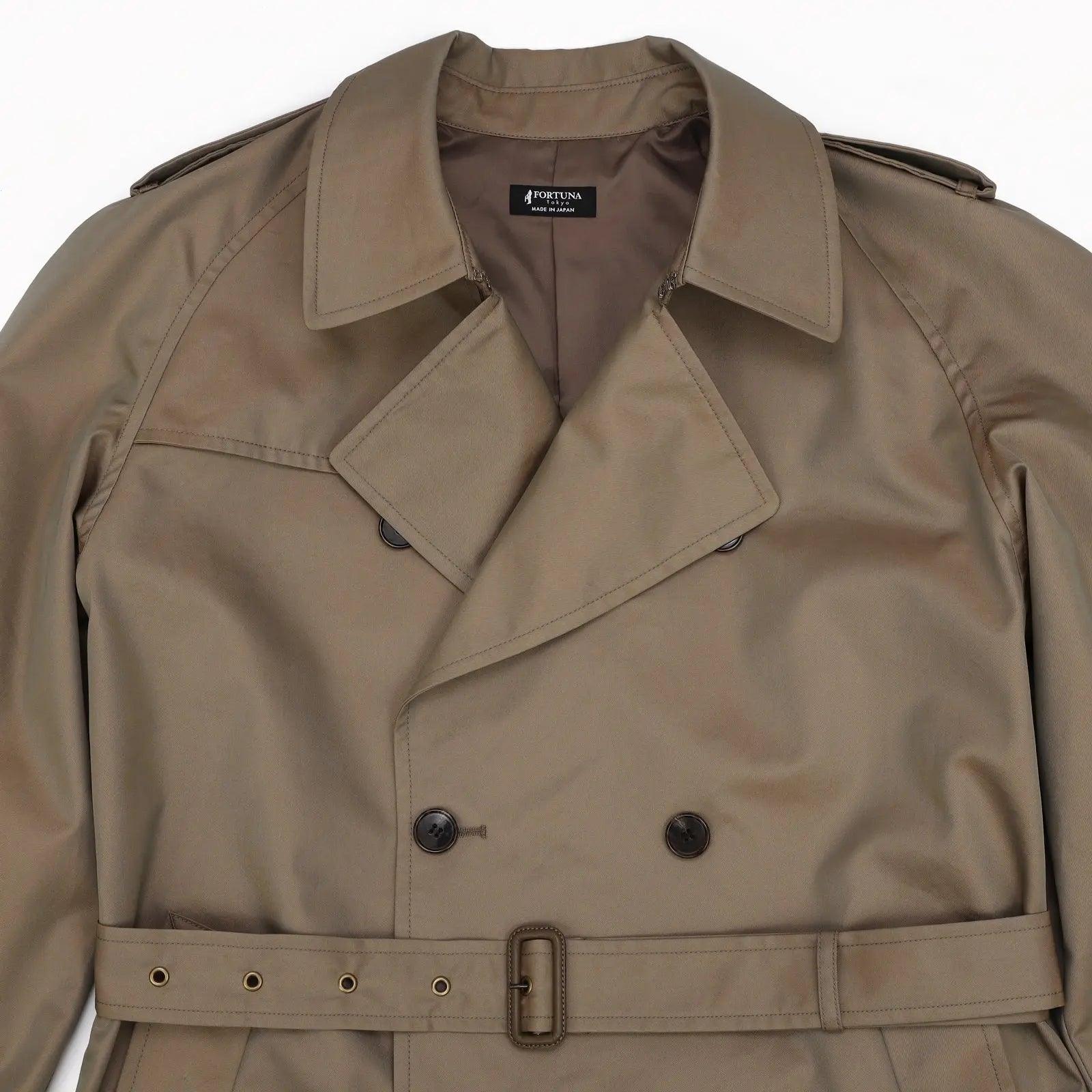 Men's Trench Coat British Military Style L - Tokyo Collection FORTUNA Tokyo