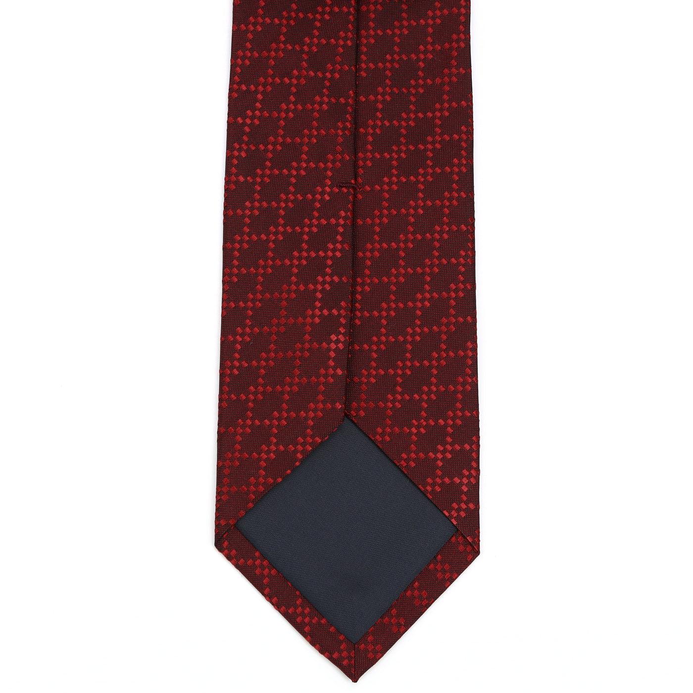 Men’s Jacquard Woven 100% Kyoto Silk Tie -25. Diamond- diamond pattern Made in Japan FORTUNA Tokyo