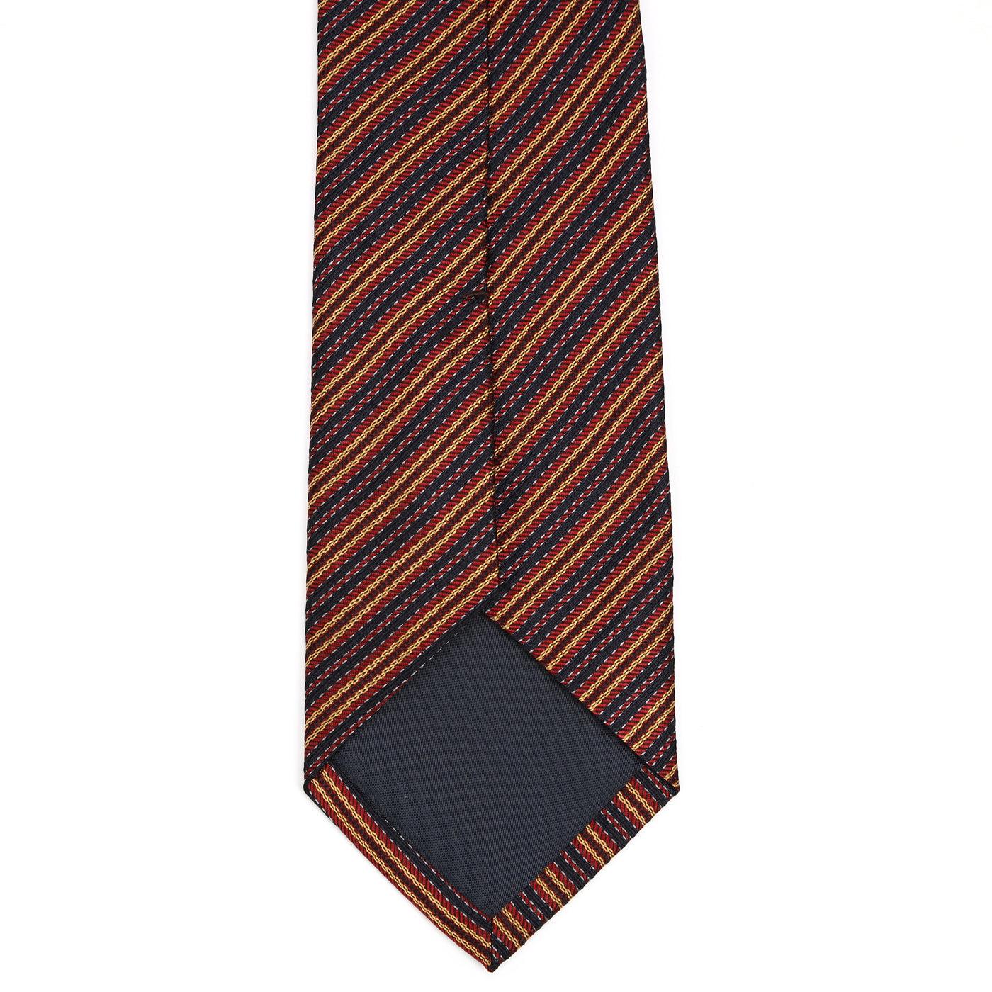 Men’s Jacquard Woven 100% Kyoto Silk Tie -26. Esprit- striped pattern Made in Japan FORTUNA Tokyo