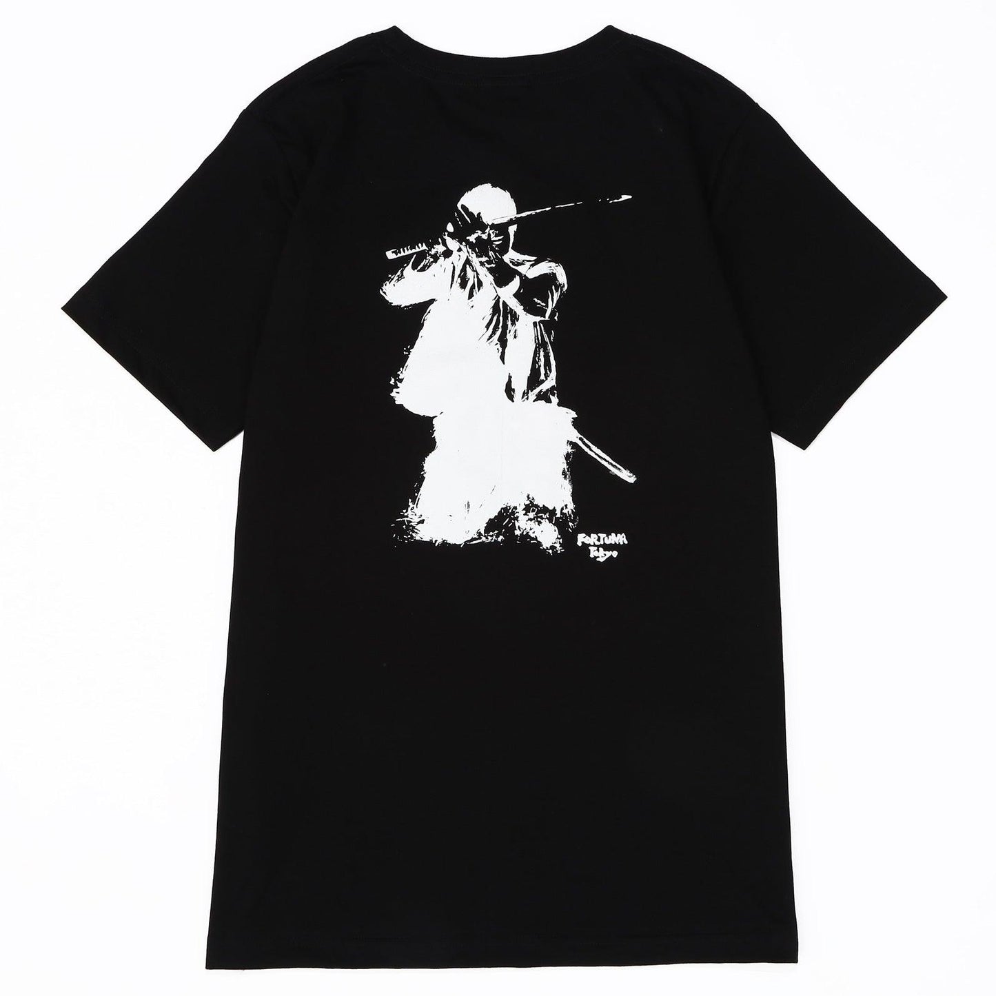 T Shirt Men's 100% Cotton -Ink painting "Samurai Iaido" FORTUNA Tokyo