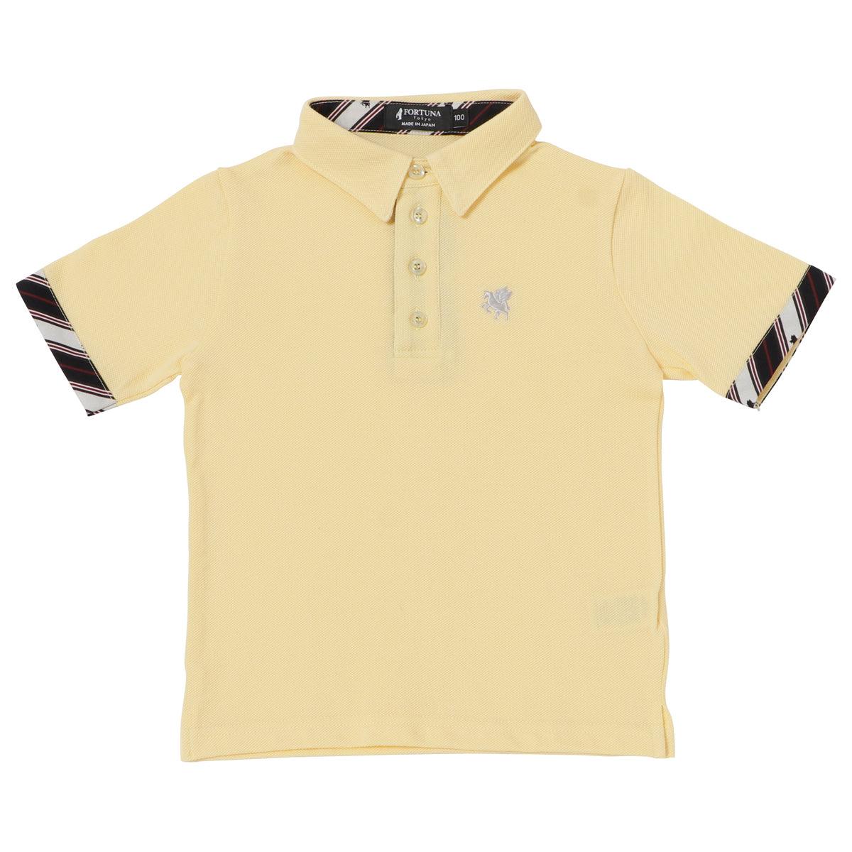 Disinfecting Cloth Kid's Polo Shirt Short Sleeve -13. Miracle Pegasus Design Made in Japan FORTUNA Tokyo