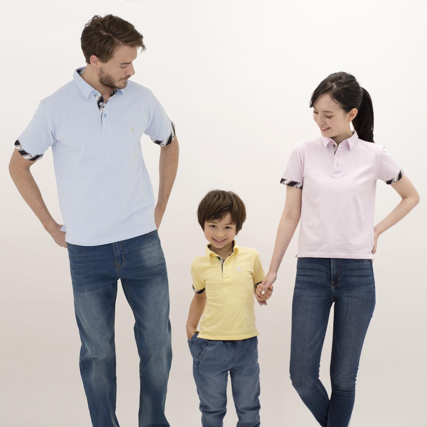 Disinfecting Cloth Kid's Polo Shirt Short Sleeve -13. Miracle Pegasus Design Made in Japan FORTUNA Tokyo