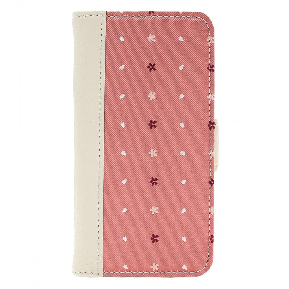 Wallet Case for Apple iPhone 6 7 8 Jacquard Woven Silk & Leather 3 Card Holder Made in Japan FORTUNA Tokyo