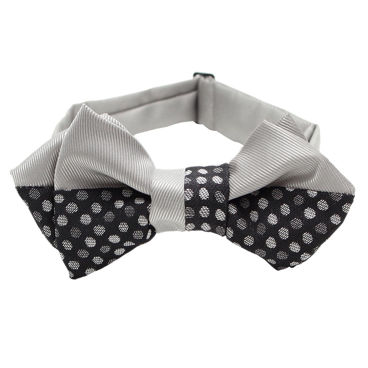 Men’s Pre-Tied Adjustable Bow Tie -21. MIZUTAMA Japanese Traditional Dots Pattern Made in Japan FORTUNA Tokyo