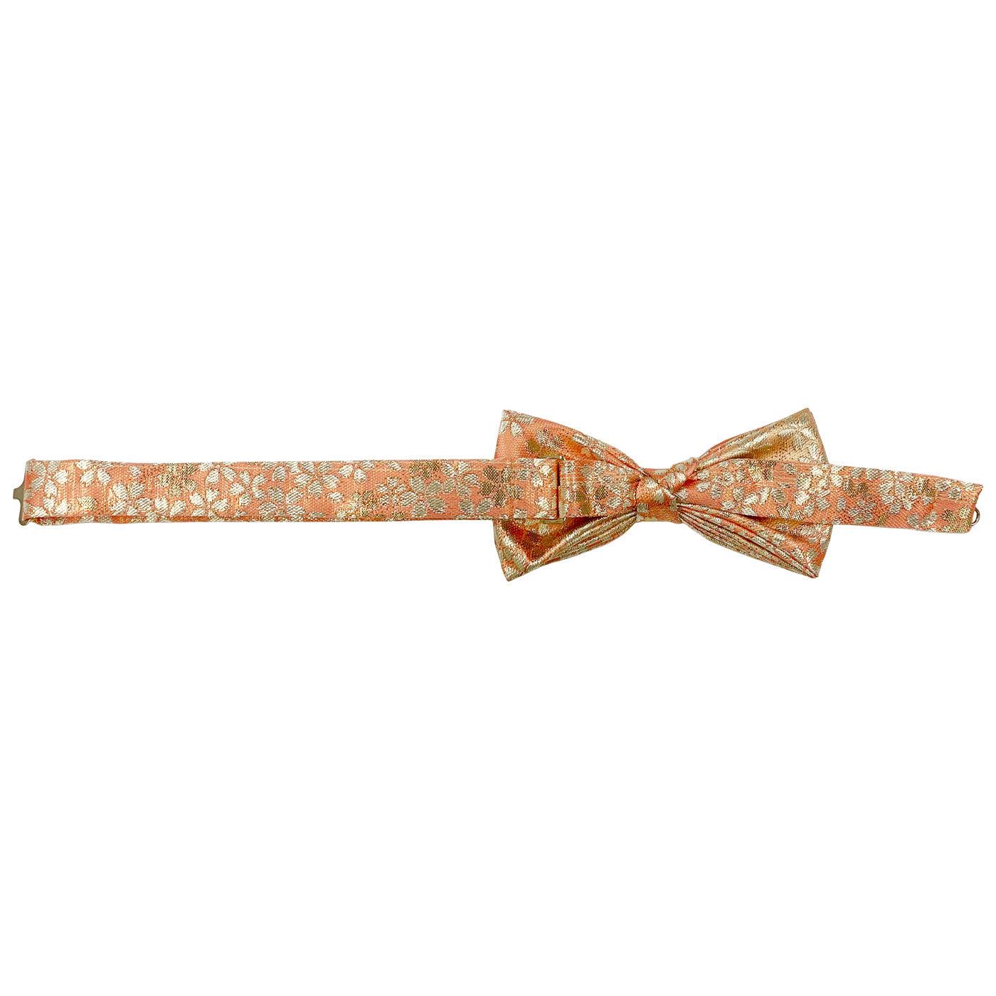 Men’s Pre-Tied Adjustable Butterfly Bow Tie 24. Eternal Beauty Cherry Blossoms Pattern Made in Japan FORTUNA Tokyo