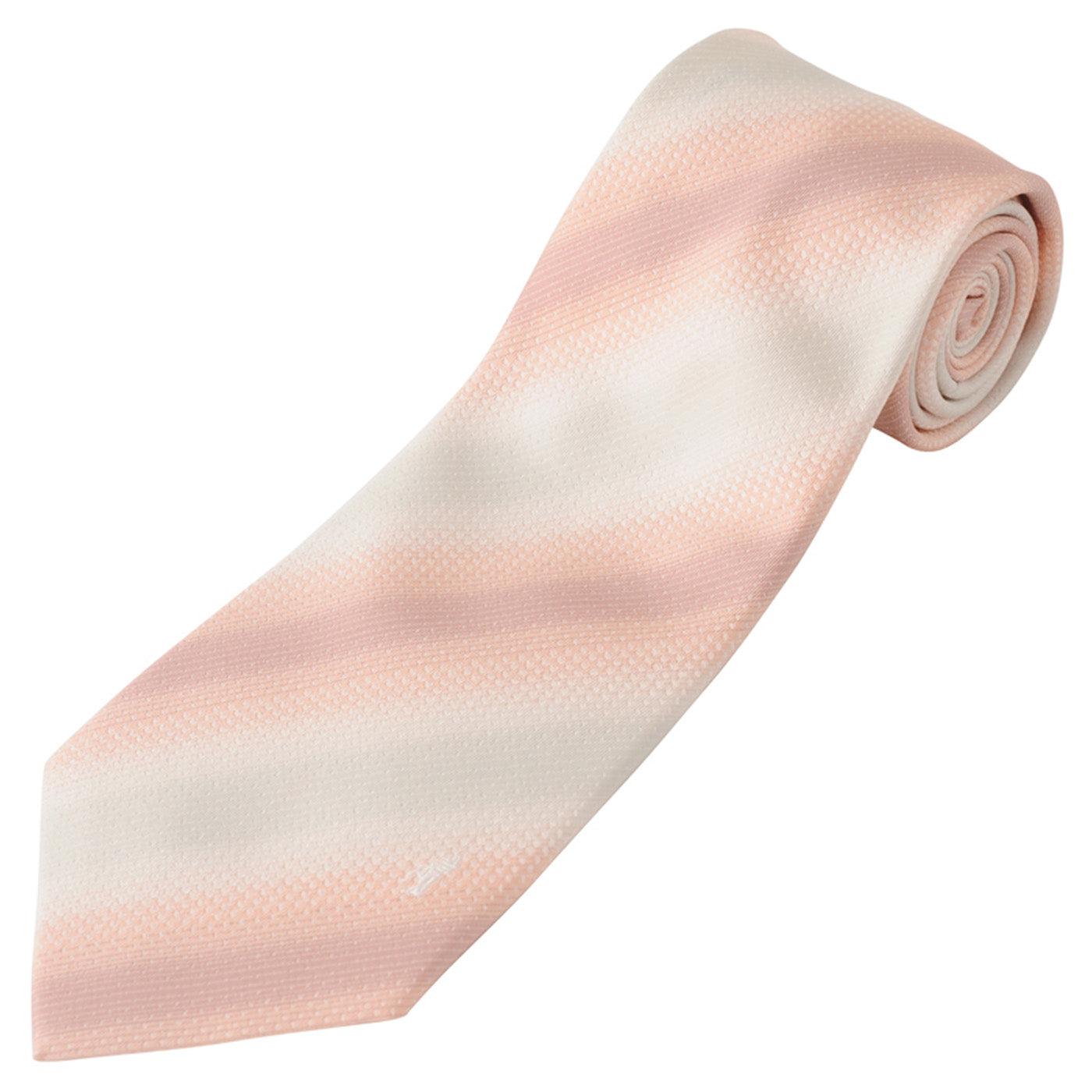 Men’s Silk Wedding Tie & Pocket Square Set -12. Horizon Gradation Pattern Made in Japan FORTUNA Tokyo