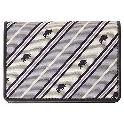 Hand Made Business Card Case Jacquard Woven Silk Genuine Leather Made in Japan FORTUNA Tokyo