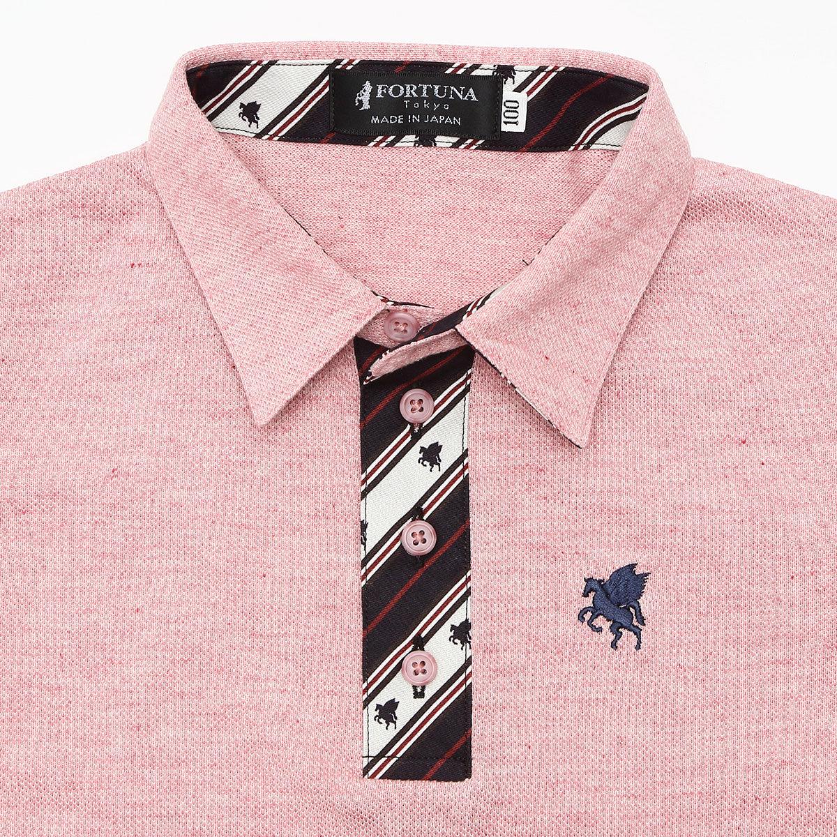 Kid's 100% Organic Cotton Short Sleeve Polo Shirt -13. Miracle Pegasus Design Made in Japan FORTUNA Tokyo