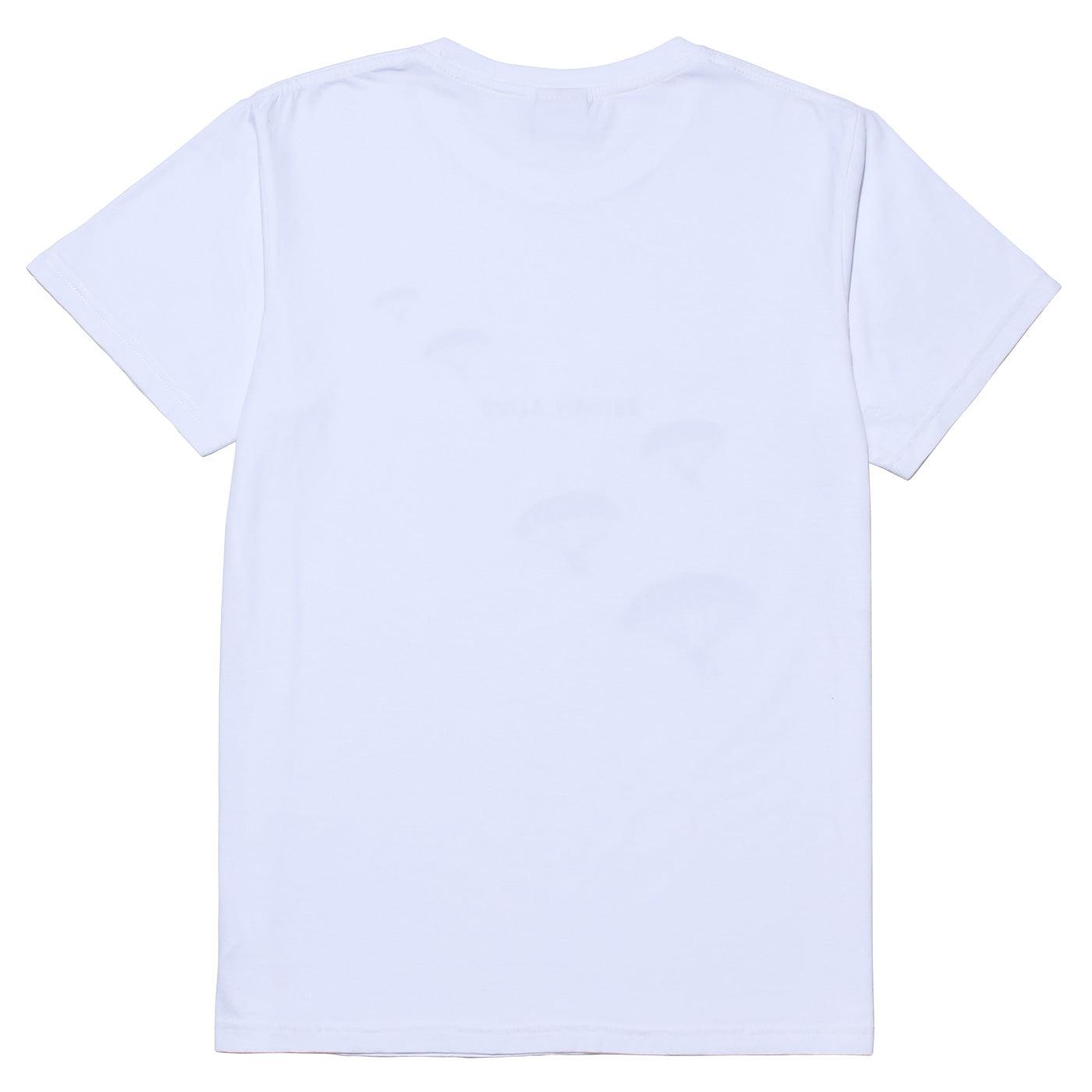 Disinfecting Cloth T Shirt Unisex 100% Cotton -Return Alive- White Made in Japan FORTUNA Tokyo