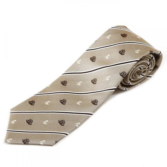 Mens Jacquard Woven 100% Kyoto Silk Tie -04. Adventure Ship Anchor Stripe Pattern Made in Japan FORTUNA Tokyo