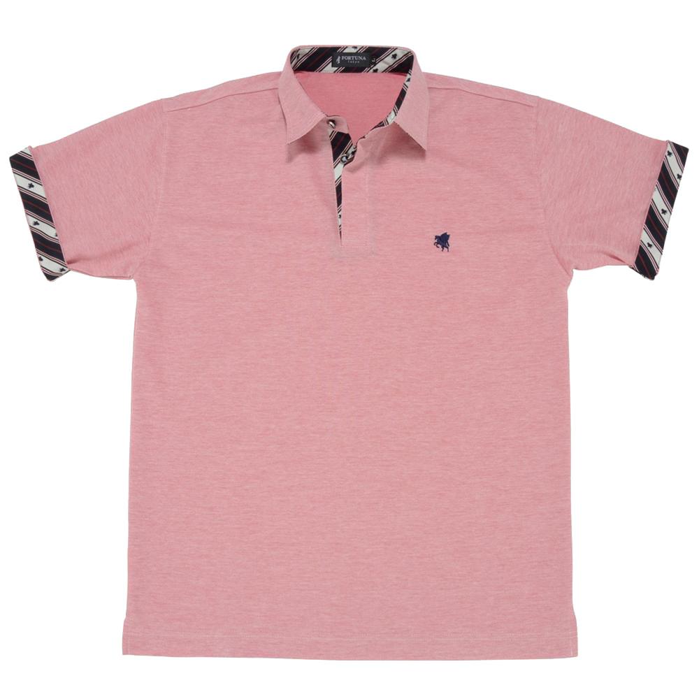 Men’s Short Sleeve Sports Polo Shirt -13. Miracle Pegasus Design Quick Dry Made in Japan FORTUNA Tokyo