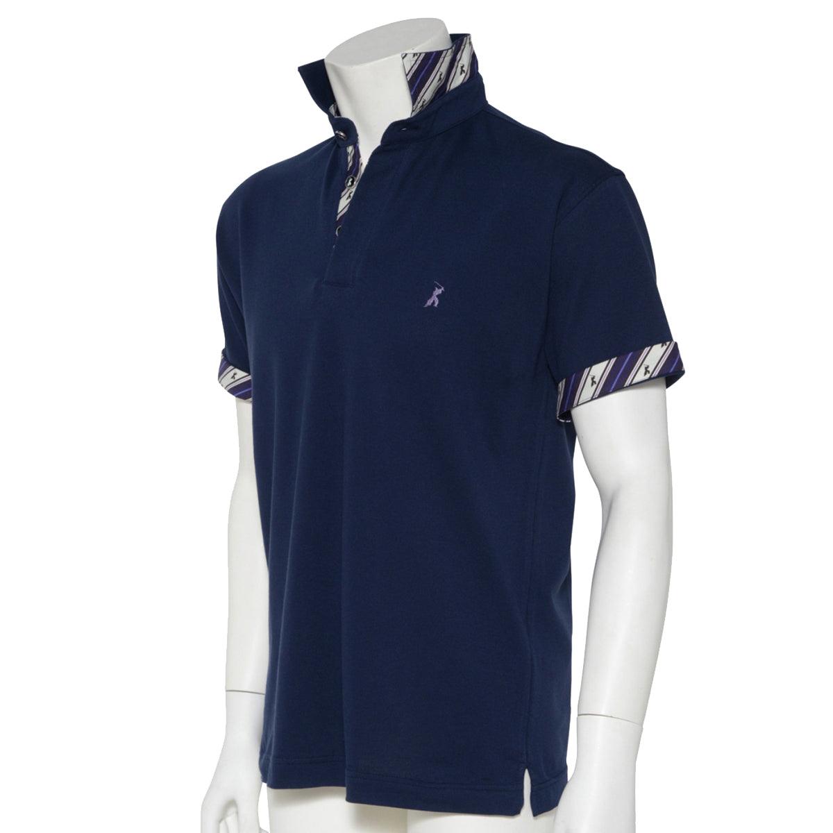 Men’s Short Sleeve Cotton Sports Polo Shirt -16. Samurai Design Made in Japan FORTUNA Tokyo